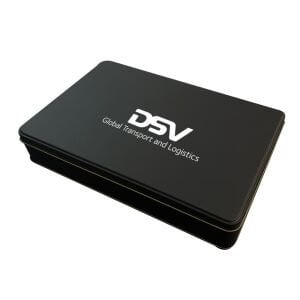 Siyah Büyük Boy Dikdörtgen Metal Kutuda 24 adet Spesiyal Çikolata