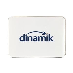 Beyaz Küçük Boy Dikdörtgen Metal Kutuda 12 adet Spesiyal Çikolata